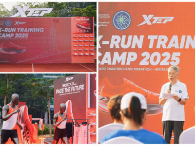 Xtep ra mắt trại huấn luyện X-RUN CAMP đầu tiên dành cho giải Standard Chartered Heritage Marathon Hanoi tại Việt Nam