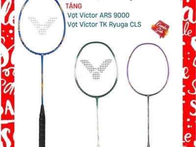 Combo Mua Set Vợt Cầu Lông Victor TK Goku Tặng Vợt Victor ARS 9000 + Vợt Victor TK Ryuga CLS